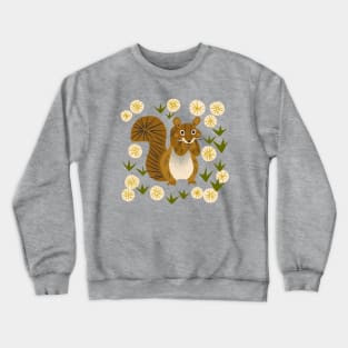 Squirrel And Dandelions Crewneck Sweatshirt